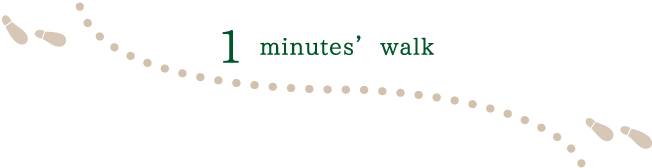 1 minutes’ walk